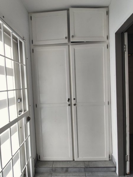 Floor to ceiling cupboards